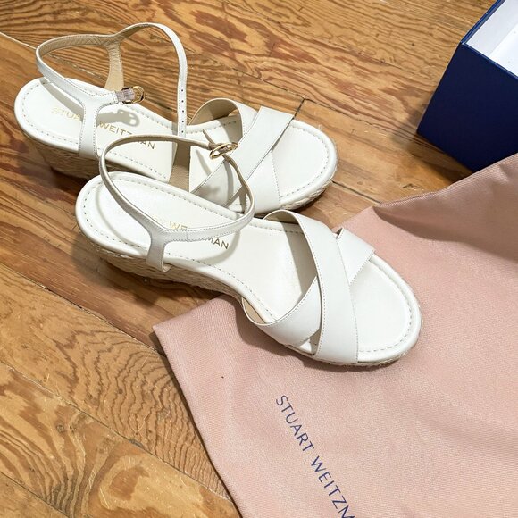 Stuart Weitzman Shoes - Stuart Weitzman NIB Dayna leather espadrilles